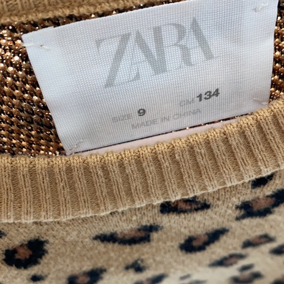 Girls Zara sweater 🐆 - like new! 👌🏻 - Picture 2 of 4